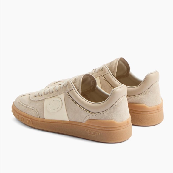 NEW Valentino Cream and Tan Sneakers - Picture 2 of 4